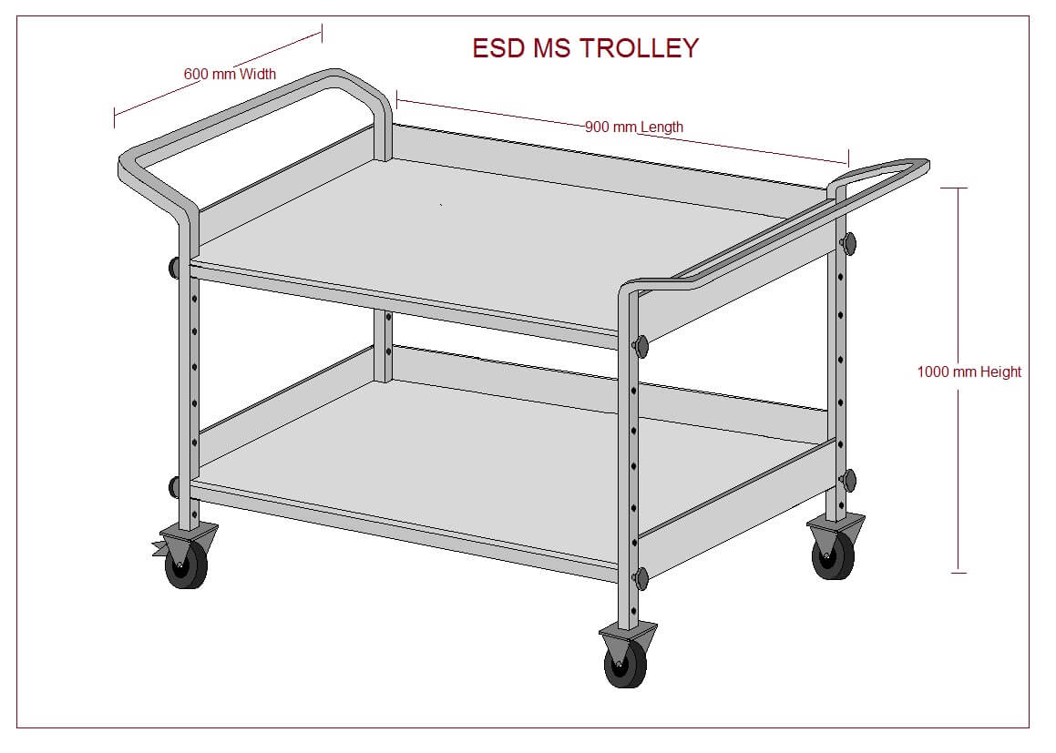 esd trolleyshelves Manufacturers and Exporters