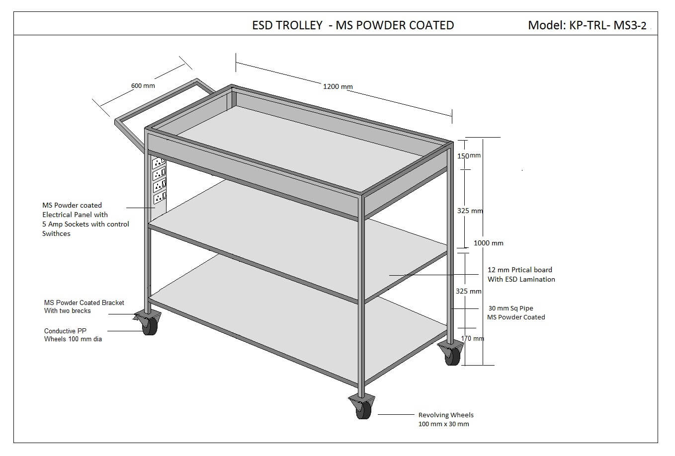 esd trolleyshelves Exporters