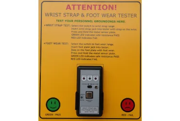 Wrist Strap & Footwear Tester with footplate